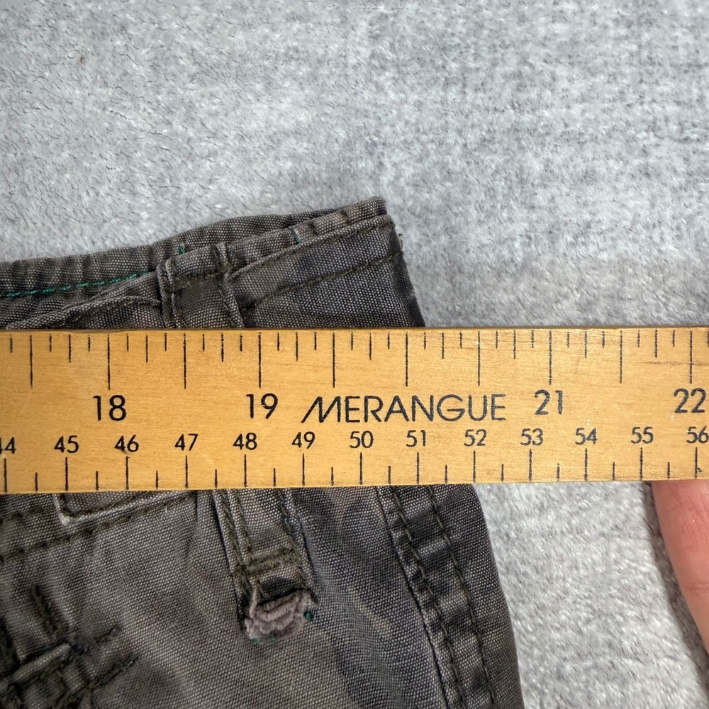 Point Zero Pants Mens 40 Gray Camo Cargo Y2K Distressed Relaxed Fit Utility - Picture 12 of 12